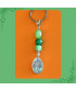 Porte-clefs Arbre de vie en Agate verte