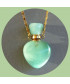 Pendentif Flacon de parfum vert en Amazonite