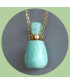 Pendentif Flacon de parfum en Amazonite