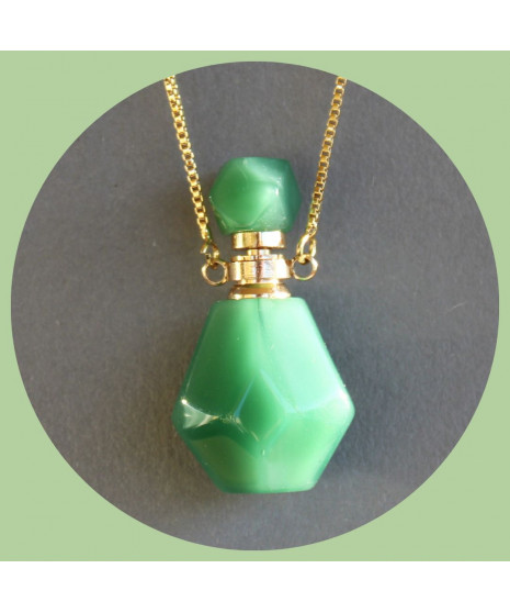 Pendentif Flacon de parfum en Aventurine