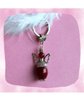 Porte-clefs Ange en Jade et...