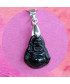 Pendentif Bouddha en Obsidienne noire