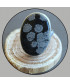 Bague en Obsidienne Flocons de neige