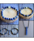 Bracelet  Lapis Lazuli  et  Agate noire