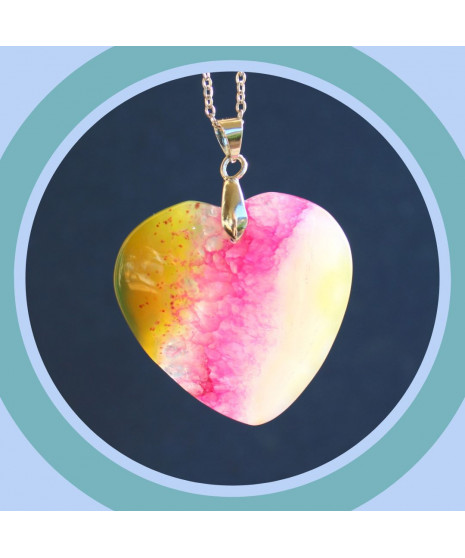 Pendentif Cœur en Agate