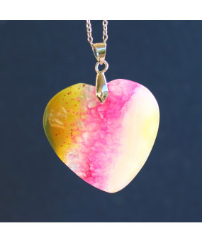 Pendentif Cœur en Agate