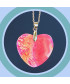 Pendentif Cœur en Agate rose