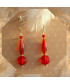 Boucles d'oreilles en Cornaline