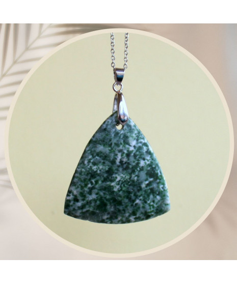 Pendentif Agate mousse