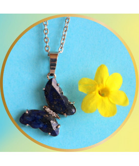 Pendentif Papillon en Lapis...