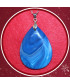Pendentif Agate bleue
