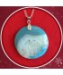 Pendentif Agate bleue
