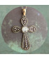 Pendentif Croix en Pierre de Lune