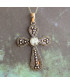 Pendentif Croix en Pierre de Lune