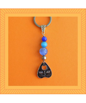 Porte-clefs Chat noir en...