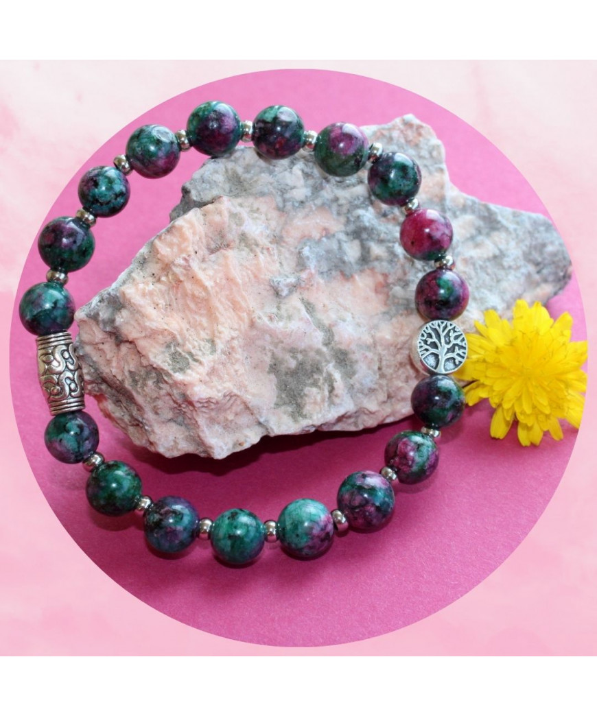 Bracelet Arbre de Vie en Fuchsite