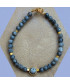 Bracelet cabochon en Labradorite