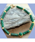 Bracelet cabochon en Malachite