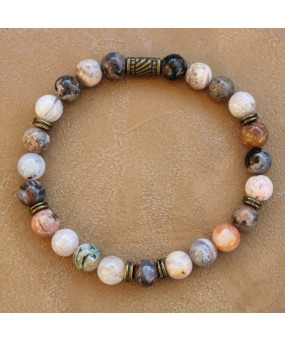 Bracelet en Agate bambou