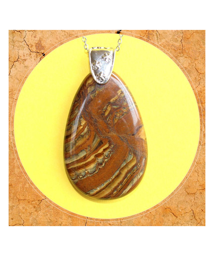 Pendentif en Œil de Tigre