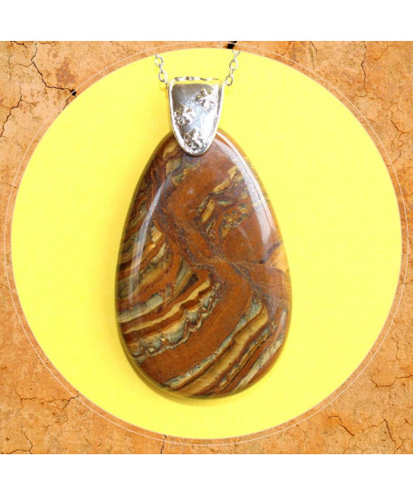 Pendentif en Œil de Tigre