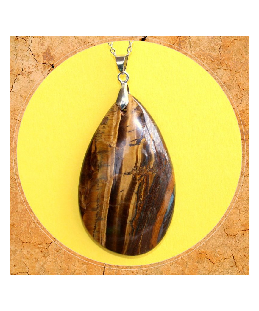Pendentif en Œil de Tigre