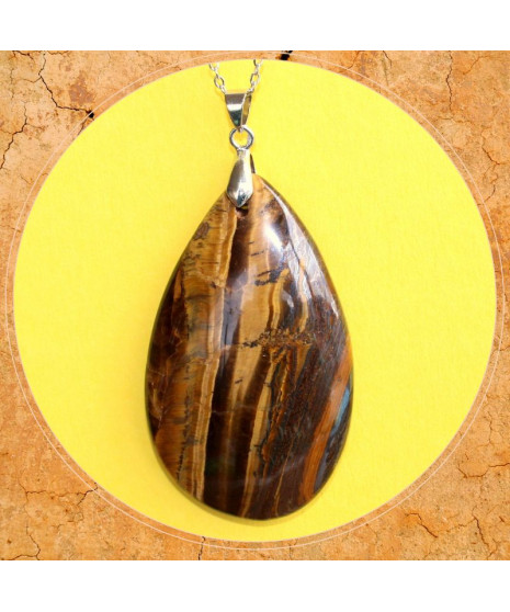 Pendentif en Œil de Tigre