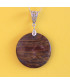 Pendentif rond en Œil de Tigre