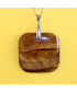 Pendentif carré en Œil de Tigre