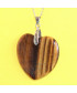 Pendentif Cœur en Œil de Tigre