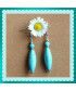 Boucles d'oreilles en Turquoise