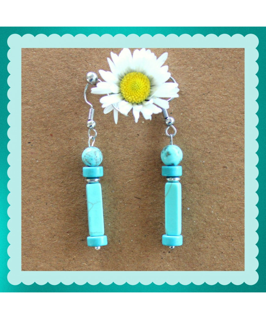 Boucles d'oreilles en Turquoise