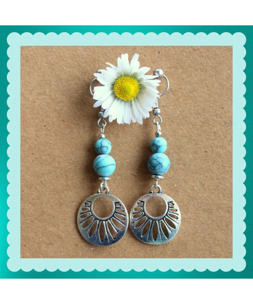 Boucles d'oreilles en Turquoise