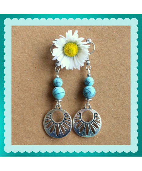 Boucles d'oreilles en Turquoise