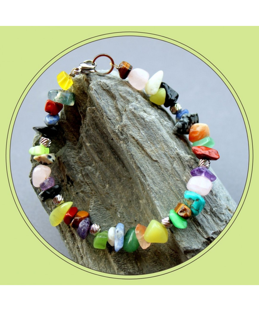Bracelet en pierres irrégulières