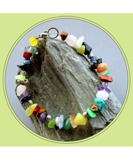 Bracelet en pierres irrégulières