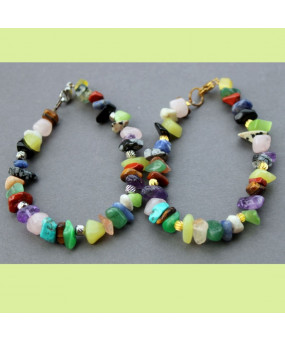 Bracelet en pierres irrégulières