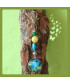 Bijou de sac cabochon Papillon en Jade et Jaspe