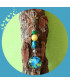 Bijou de sac cabochon Papillon en Jade et Jaspe