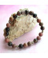 Bracelet trèfles à 4 feuilles en Rhodonite