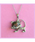 Pendentif Chat en Unakite