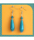 Boucles d'oreilles gouttes en Apatite