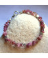 Bracelets pierres irrégulières en Tourmaline rose