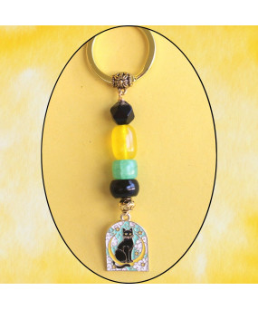 Porte-clefs Chat noir