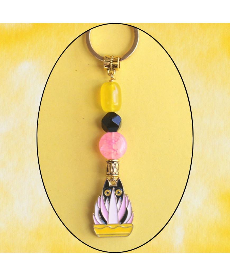Porte-clefs Chat noir