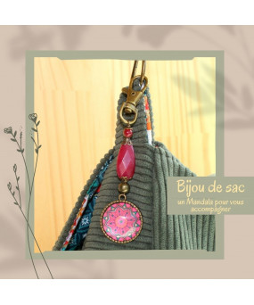Bijou de sac Mandala en Jade