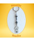 Porte-clefs Chien blanc