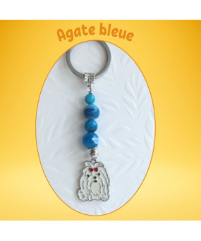 Porte-clefs Chien blanc