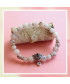 Bracelet Lotus en Opale rose