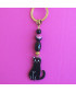 Porte-clefs Chat noir